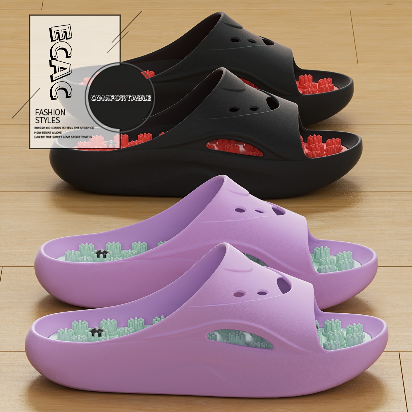 Women'S Shoes To Men'S - Women Men EVA Massage Slippers Thick