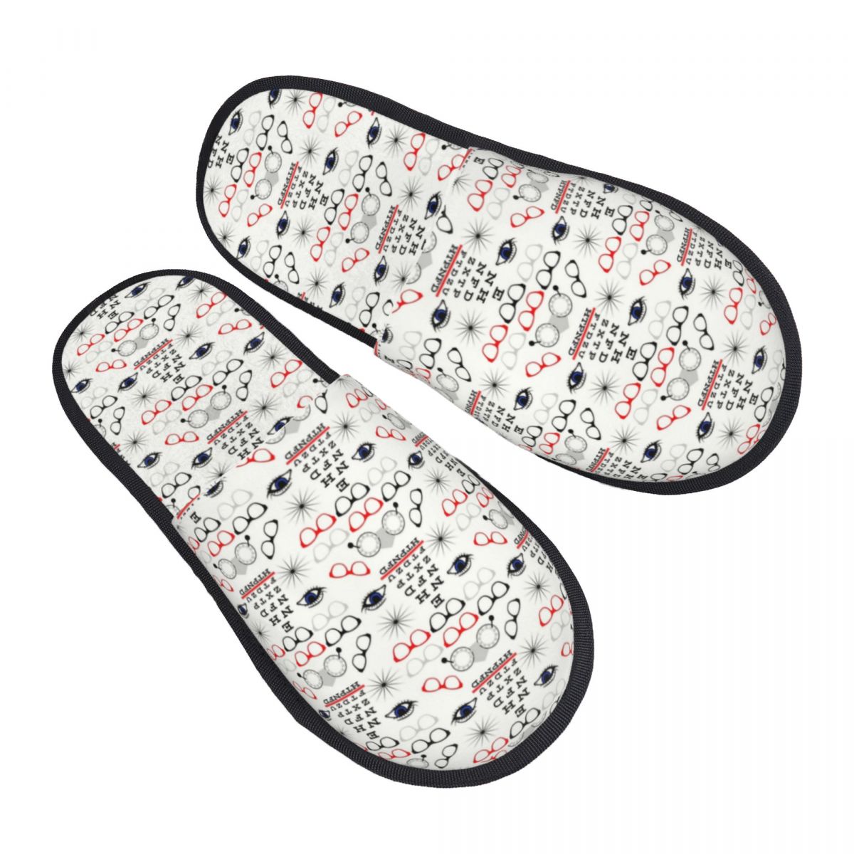 Shoes Women Chart - Custom Funny Optician Optometrist Guest Slippers