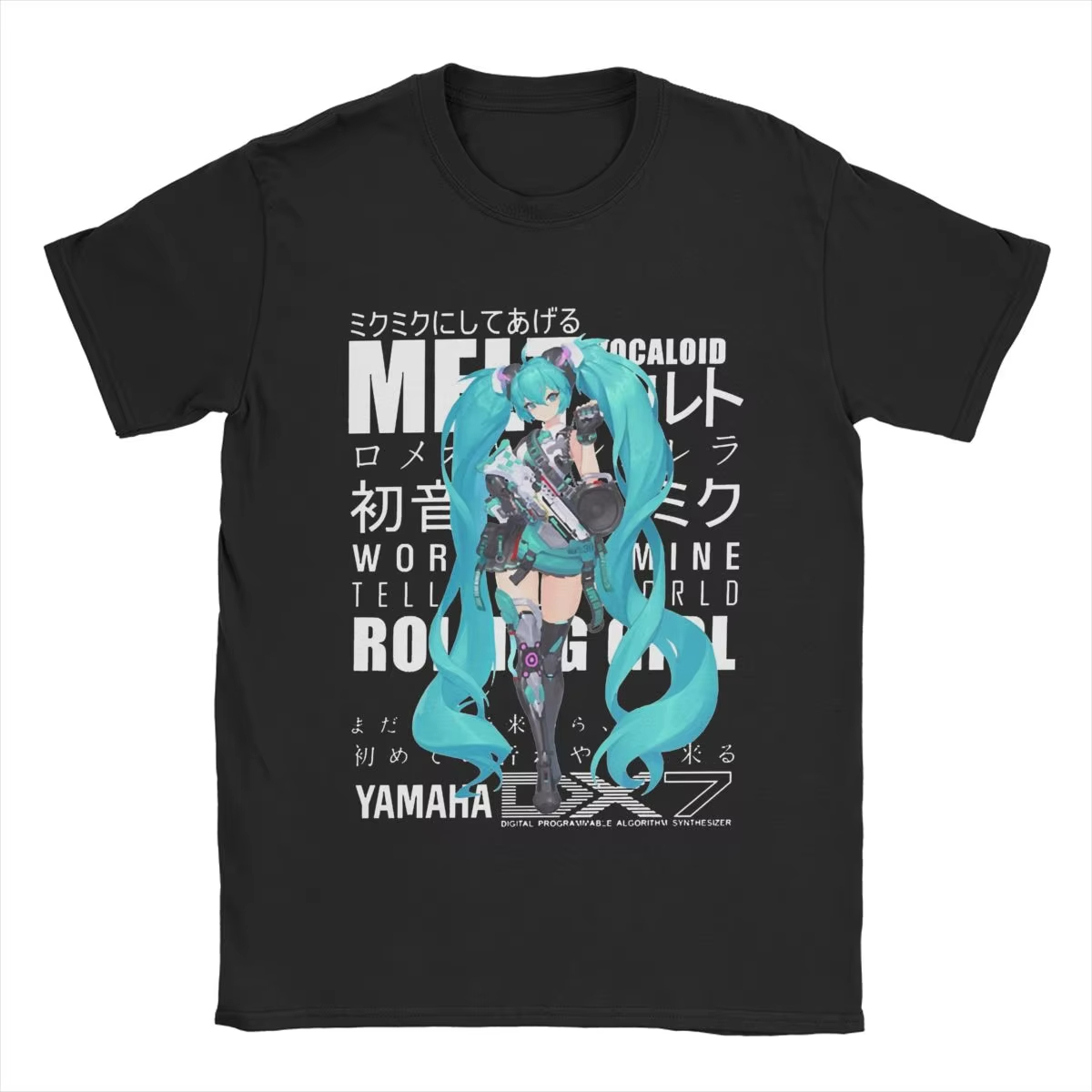 Women'S Shoes For Crews - Hatsune Miku Cartoon T-shirt for Men