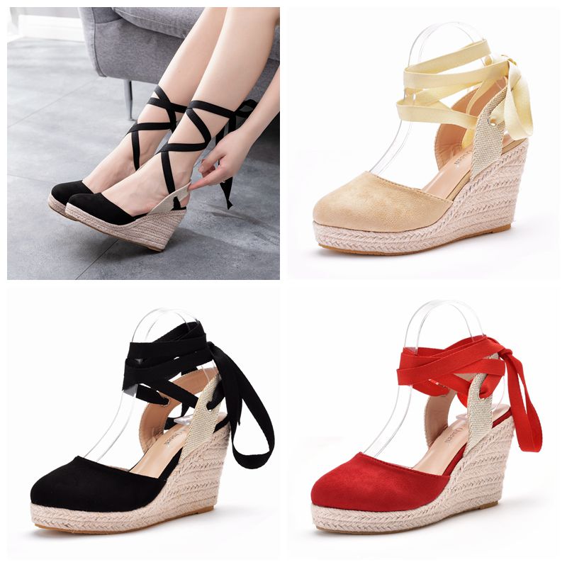 Espadrille Wedge Shoes - Women's Espadrille Platform Wedge Sandals Closed