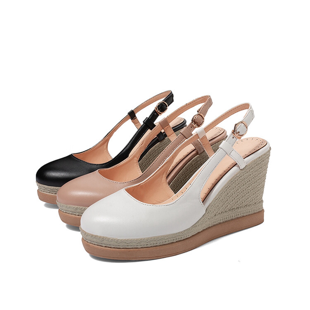 Women's T‑Strap Wedge Sandals  - Espadrille Wedge Shoes review and price