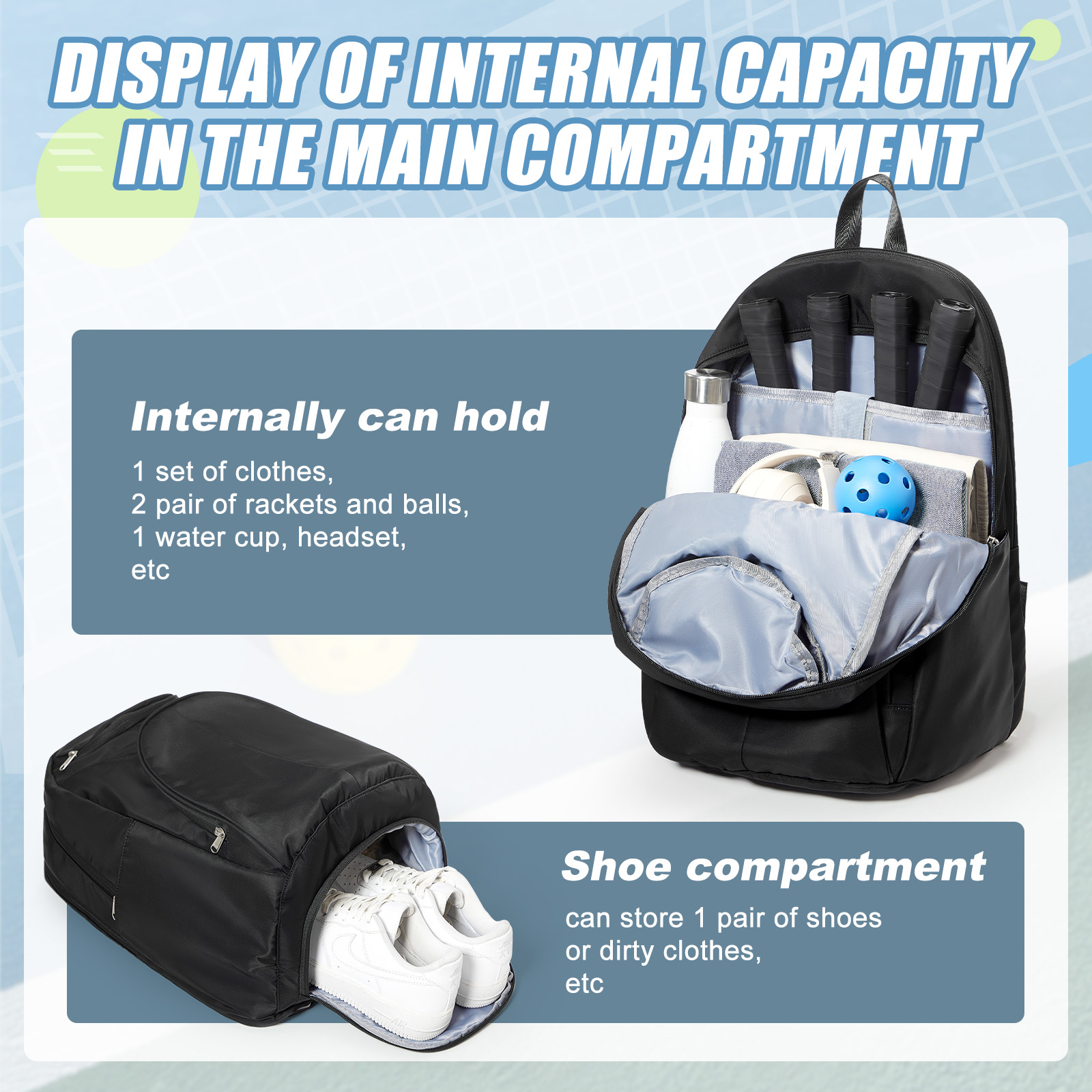 Tennis Bag Tennis Backpack 2 R - Women'S Shoes To Men'S review and price