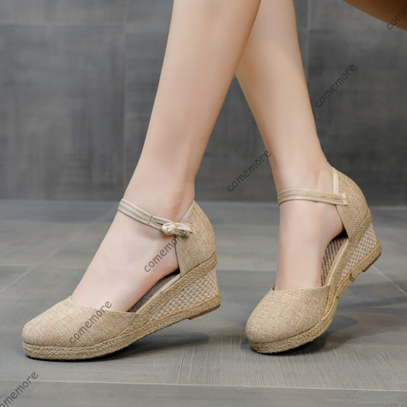 Comemore Sandals High Heel Sum - Espadrille Wedge Shoes review and price