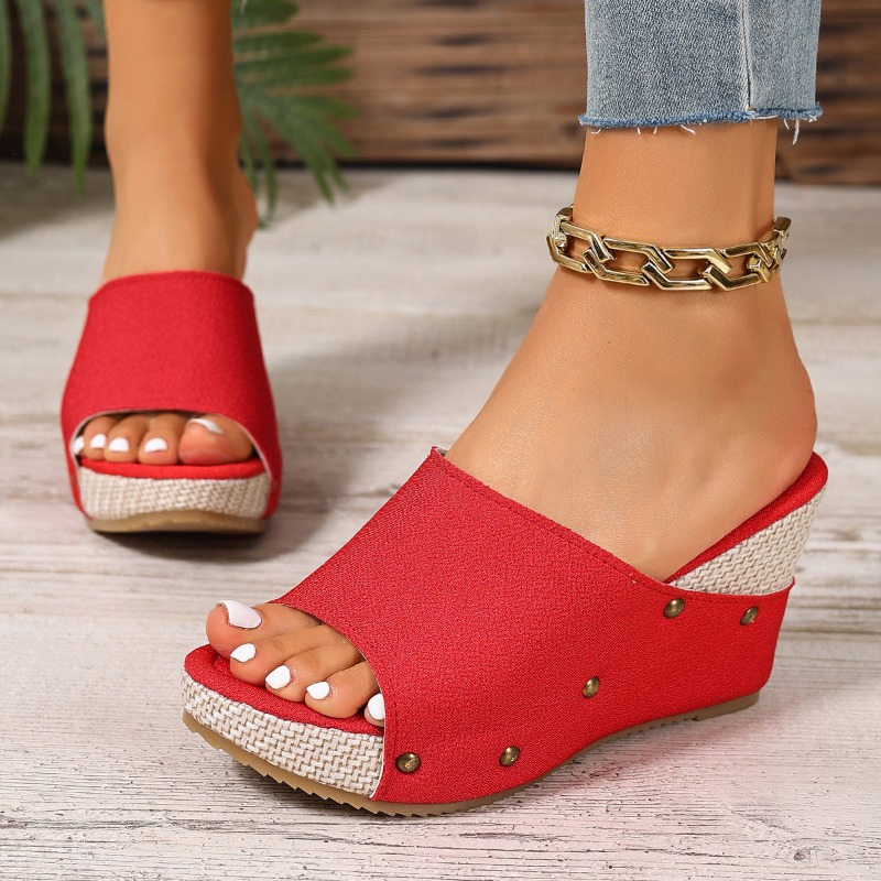 2026 Summer New Women Slippers - Espadrille Wedge Shoes review and price