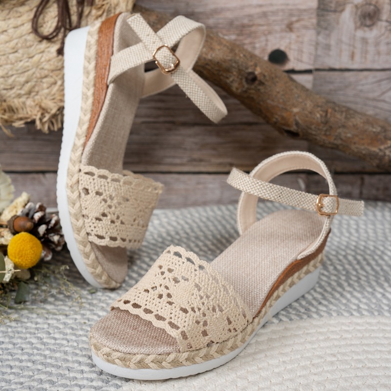 Women Lace Wedge Sandals Espad - Espadrille Wedge Shoes review and price