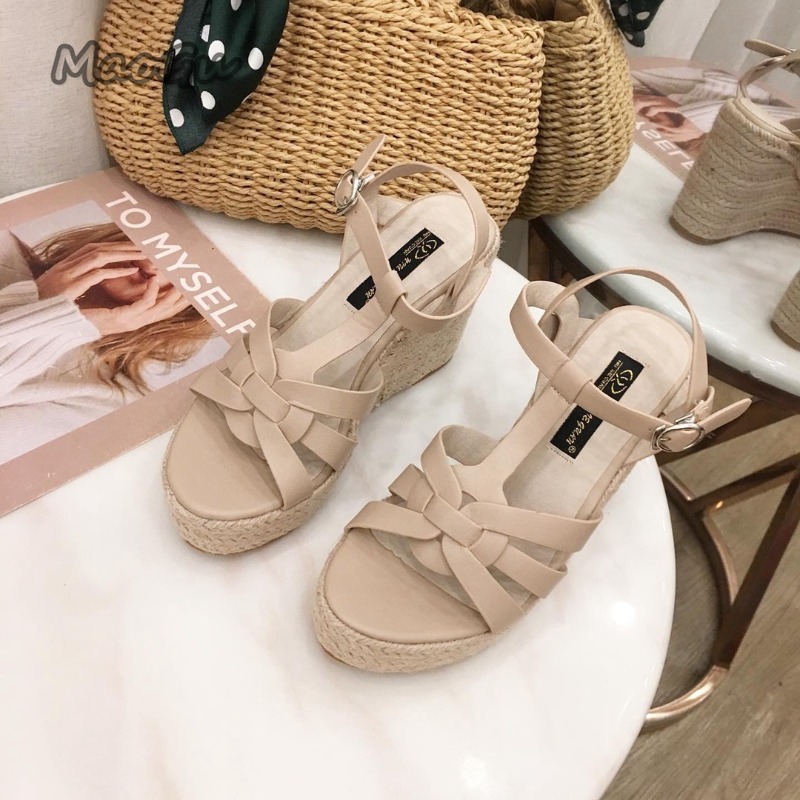 10CM Platforms Sandals for Wom - Espadrille Wedge Shoes review and price