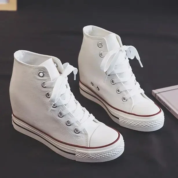 High 8cm Platform Canvas Shoes - Women Shoes Size Chart review and price