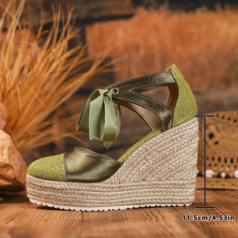 Round Toe Cover Heel Women's L - Espadrille Wedge Shoes review and price